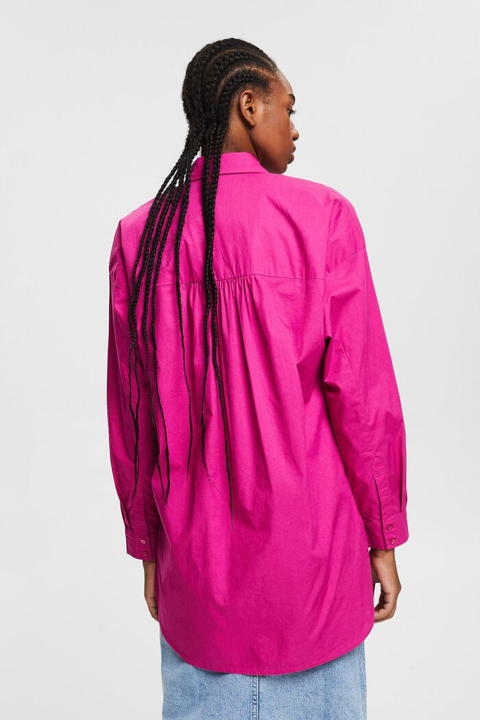 Blusa oversized de algodón ecológico, PINK FUCHSIA, detail image number 3