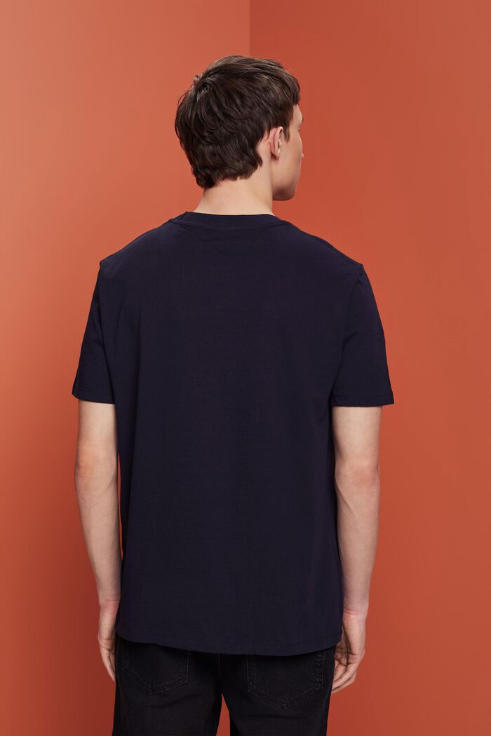 Camiseta de punto estampada, 100% algodón, NAVY, detail image number 3