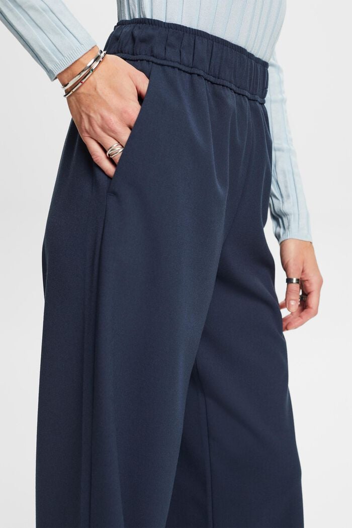 Pantalón sin cierre con perneras anchas, PETROL BLUE, detail image number 2