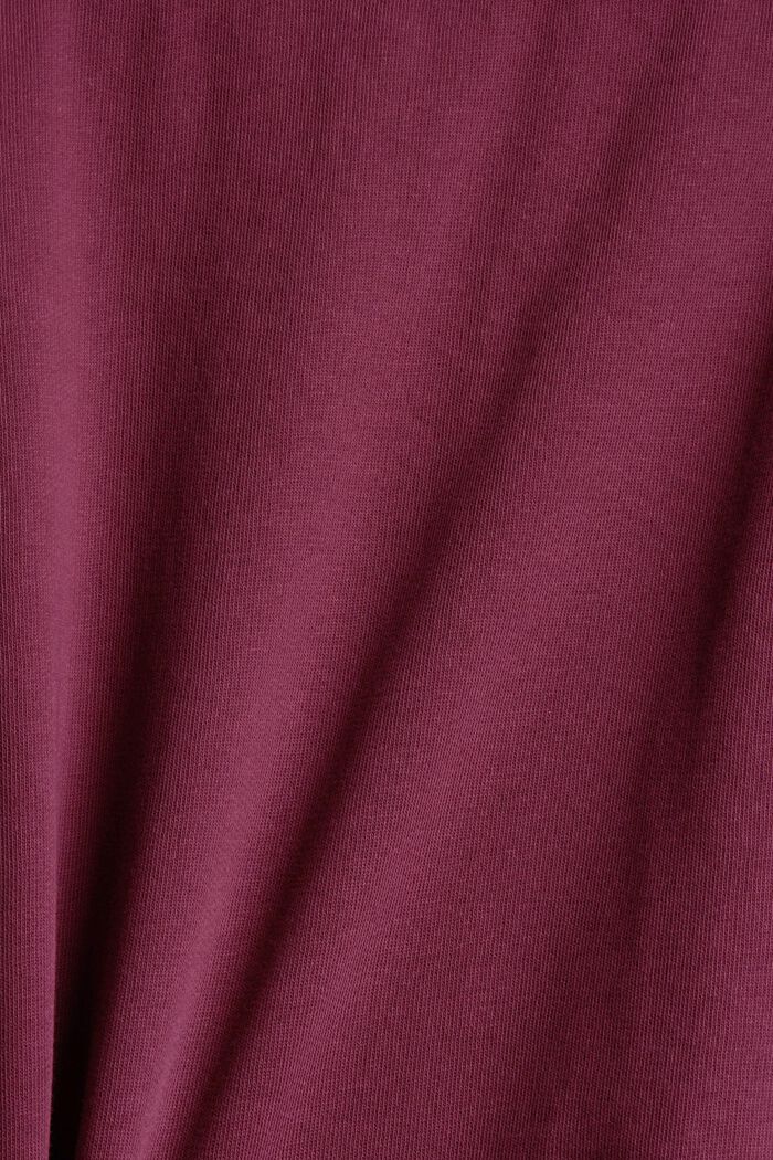 Minifalda de estilo cargo de felpa, BORDEAUX RED, detail image number 4