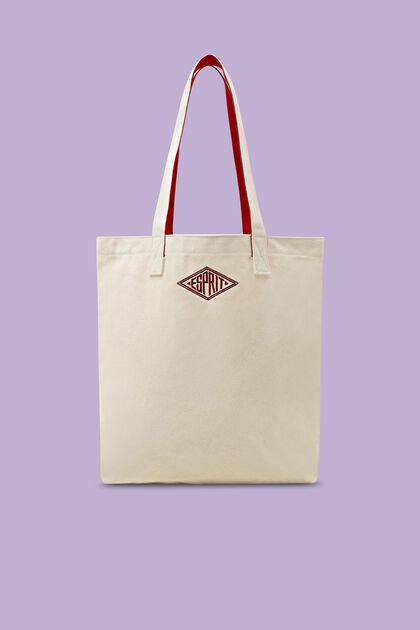 Bolso de mano de algodón con logotipo