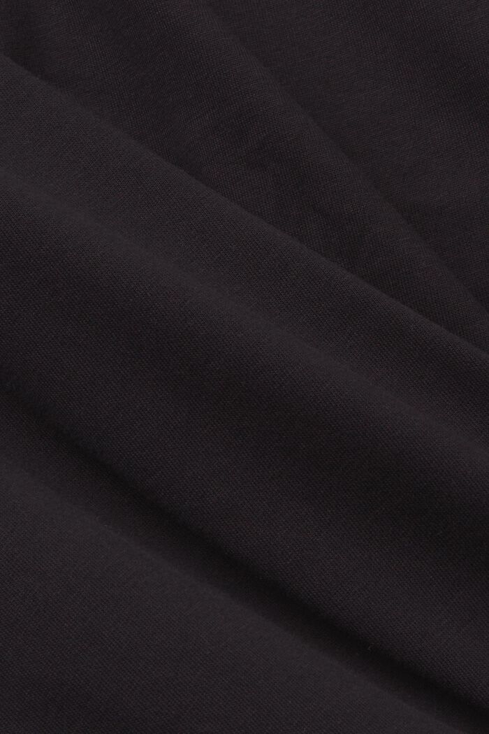 Camiseta de algodón con estampado de delfín, BLACK, detail image number 5