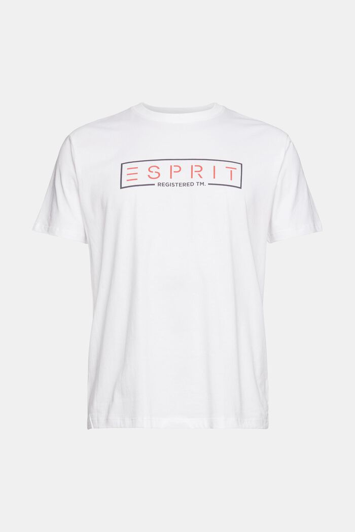 Camiseta de jersey con logotipo, 100% algodón, WHITE, detail image number 5