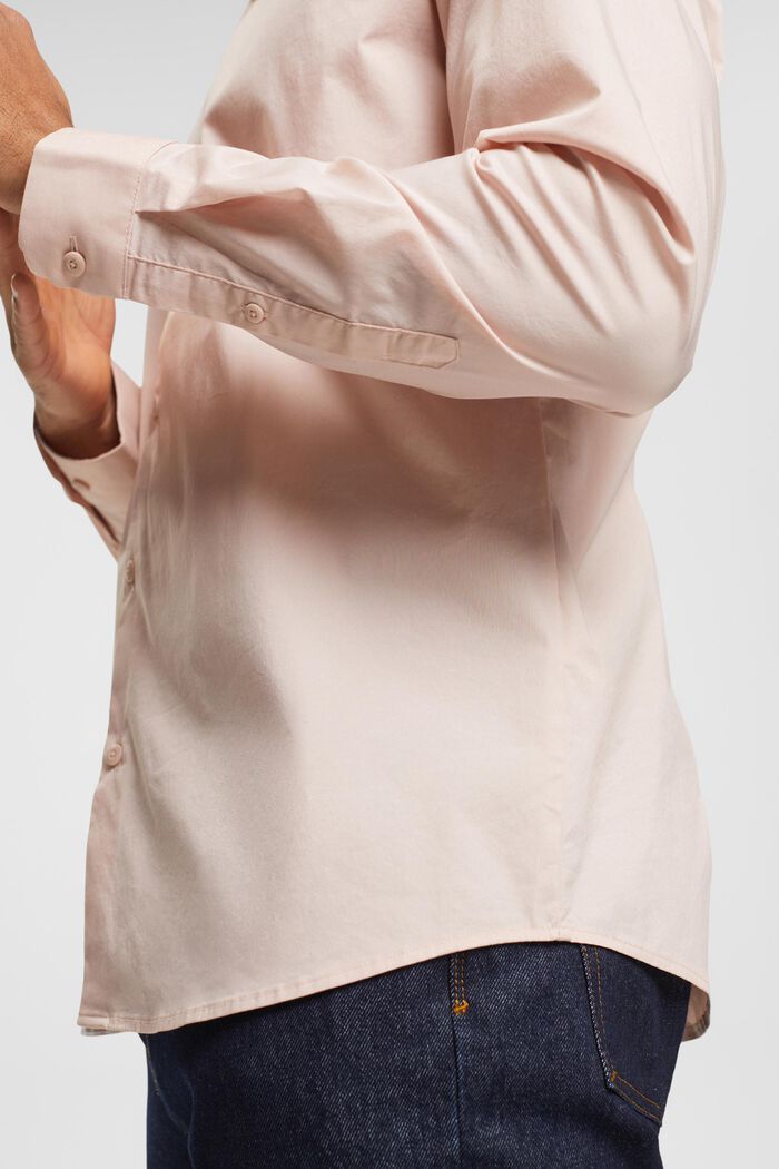 Camisa de corte ajustado, NUDE, detail image number 0