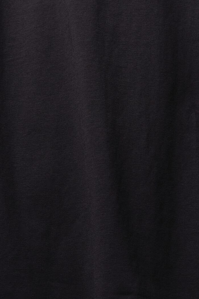 Conjunto de pijama con detalle de encaja, BLACK, detail image number 1