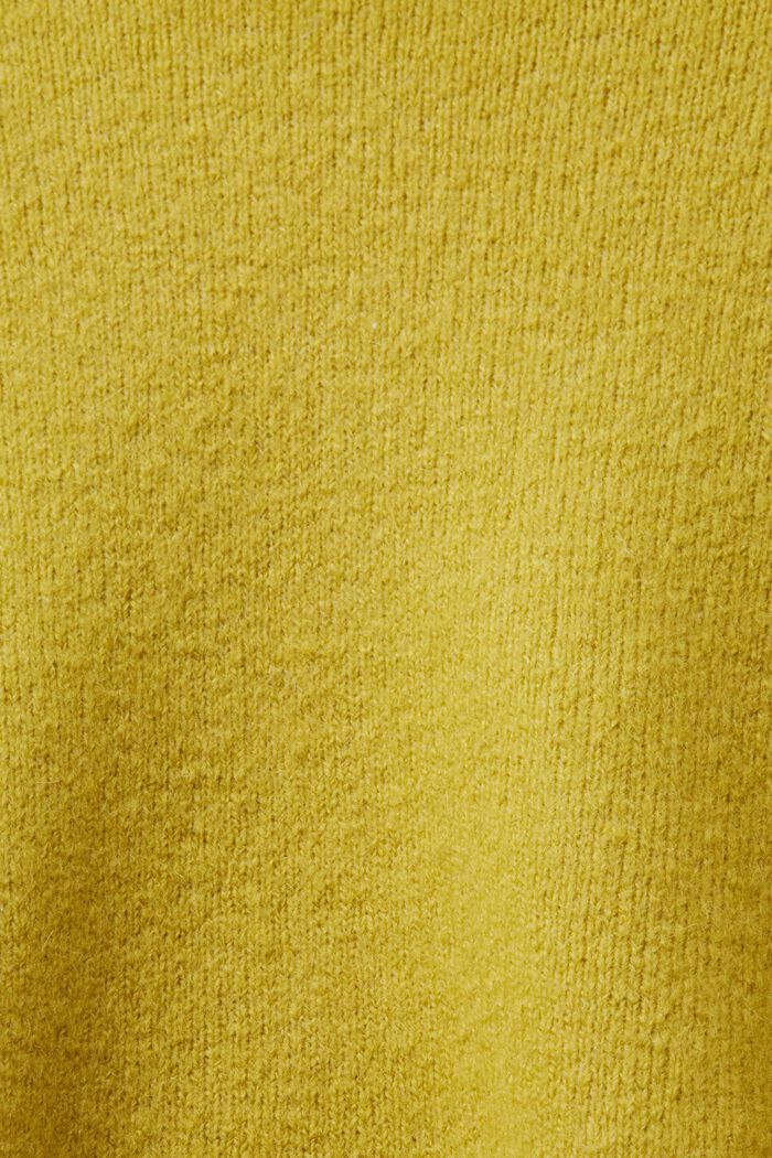 Jersey de cuello alto en mezcla de lana, PISTACHIO GREEN, detail image number 6