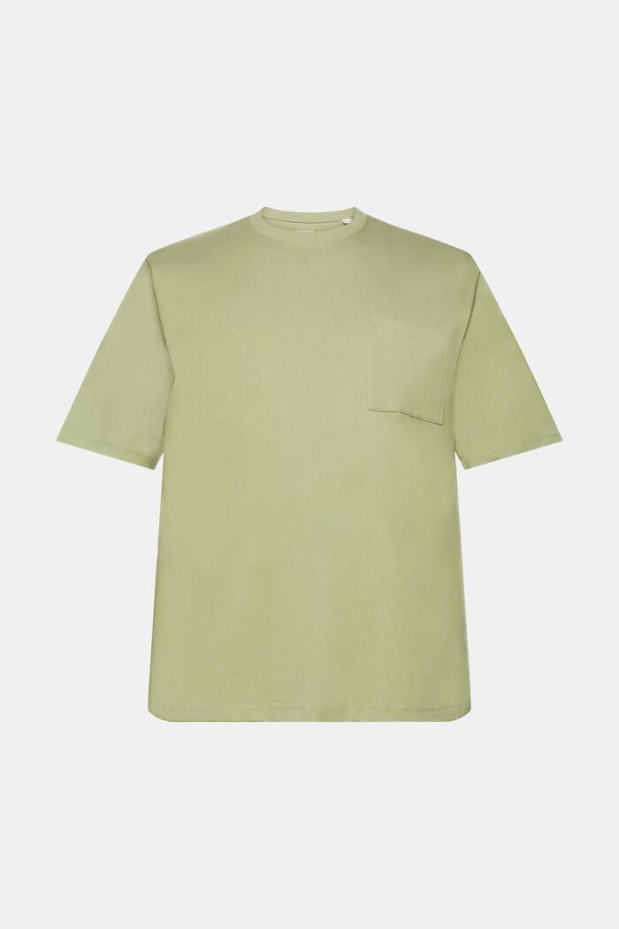 Camiseta de tejido jersey, 100% algodón, LIGHT KHAKI, detail image number 7