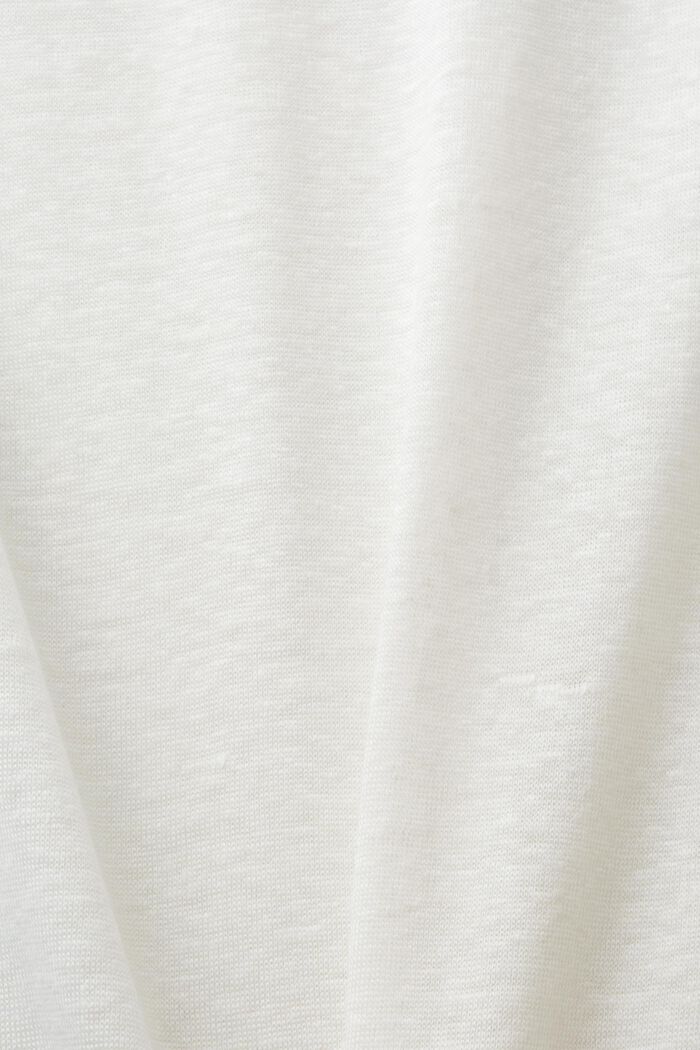 Camiseta de lino, OFF WHITE, detail image number 5