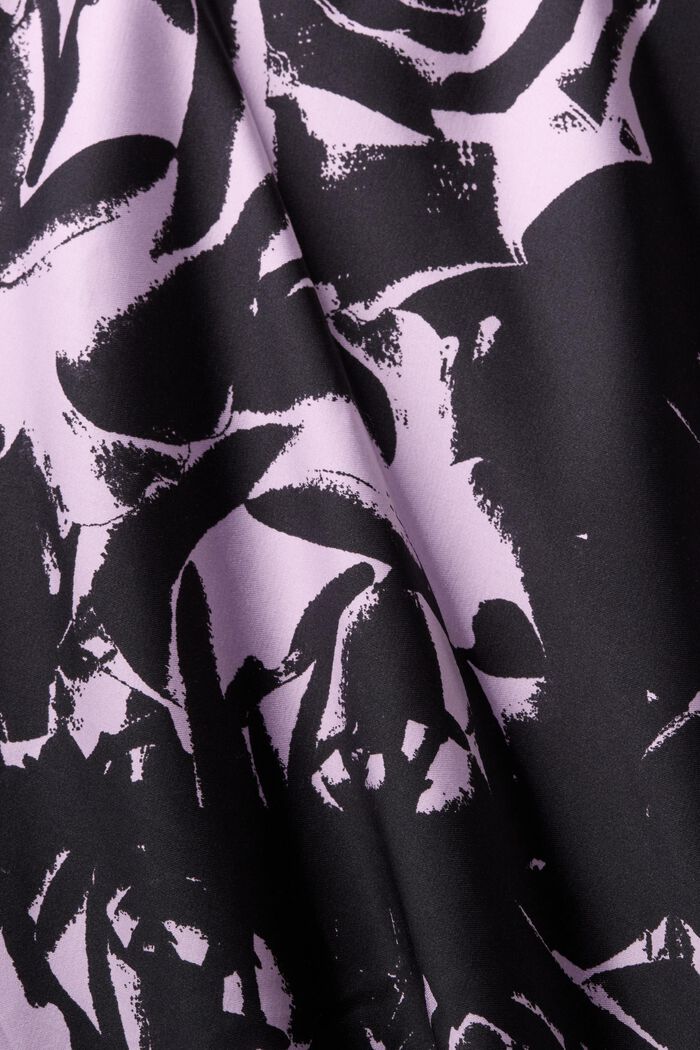 Falda midi de satén estampada, NEW BLACK, detail image number 5