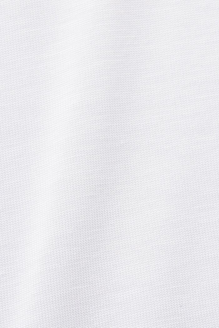 Camiseta de cuello en pico, TENCEL™, WHITE, detail image number 5