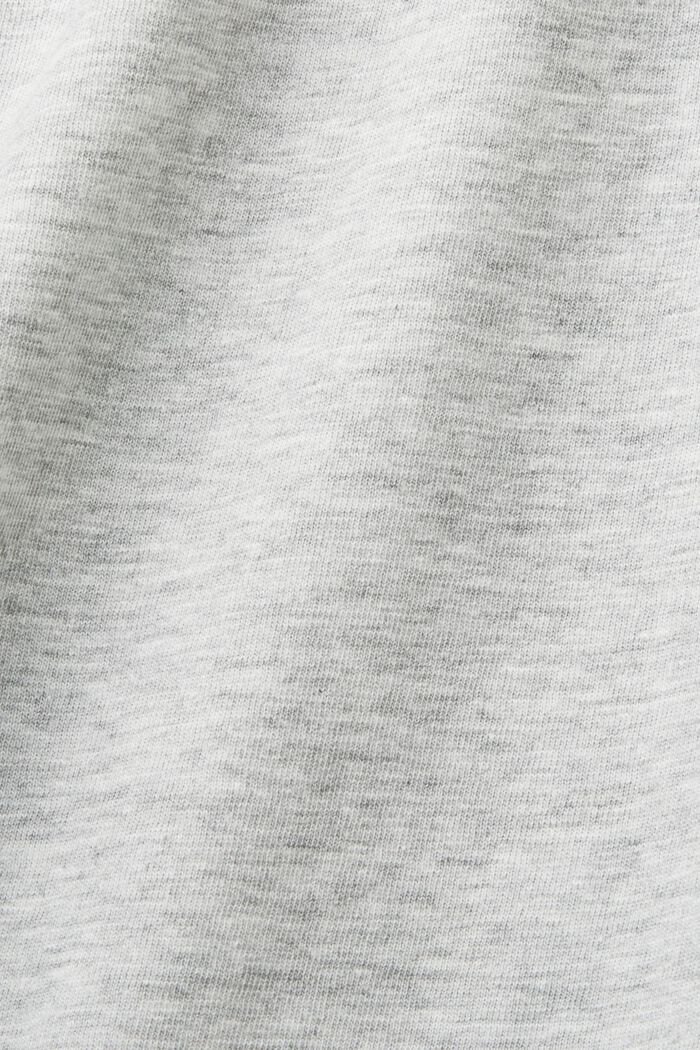 Camiseta de tirantes de punto con estampado en el pecho, LIGHT GREY, detail image number 5