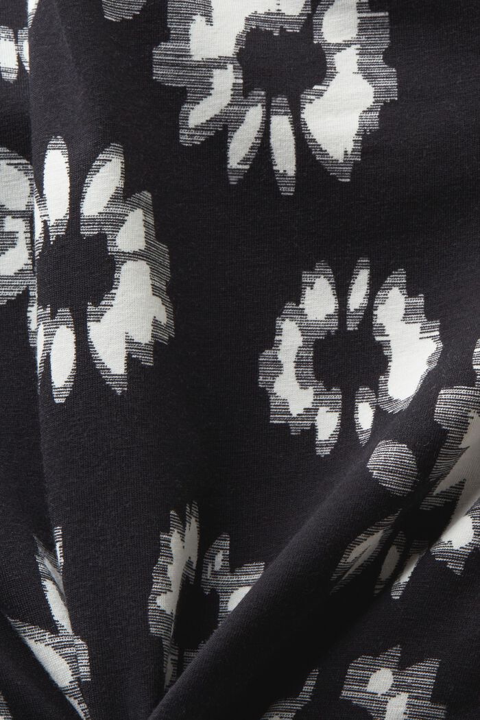 Camiseta estampada de manga larga, BLACK, detail image number 6
