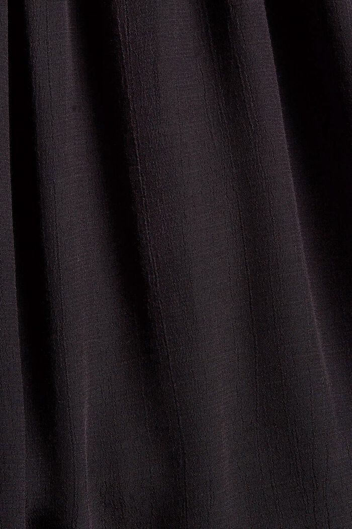 Blusa de crepé fruncida en LENZING™ ECOVERO™, BLACK, detail image number 4