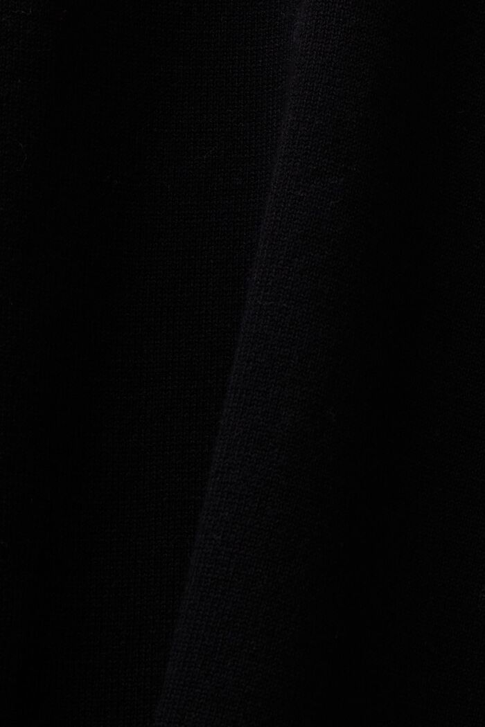 Jersey con mangas murciélago y cuello vuelto, BLACK, detail image number 7