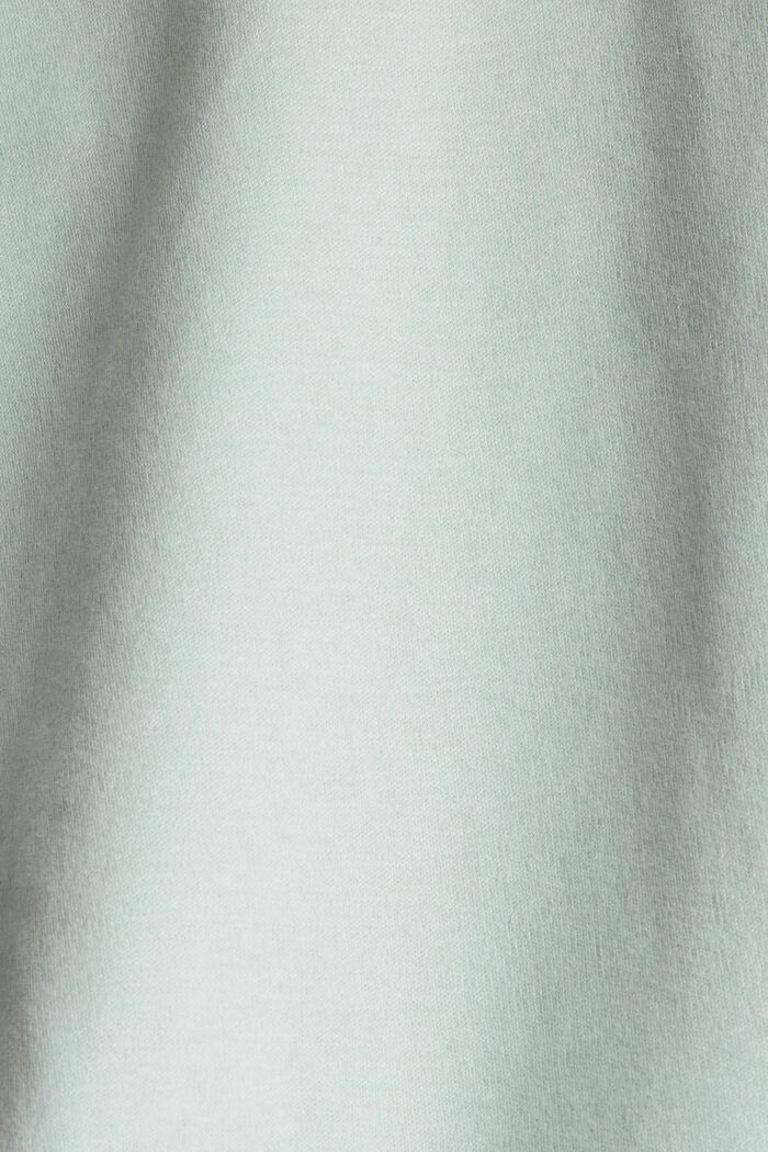 Sudadera con tacto suave, mezcla de algodón ecológico, PASTEL GREEN, detail image number 4
