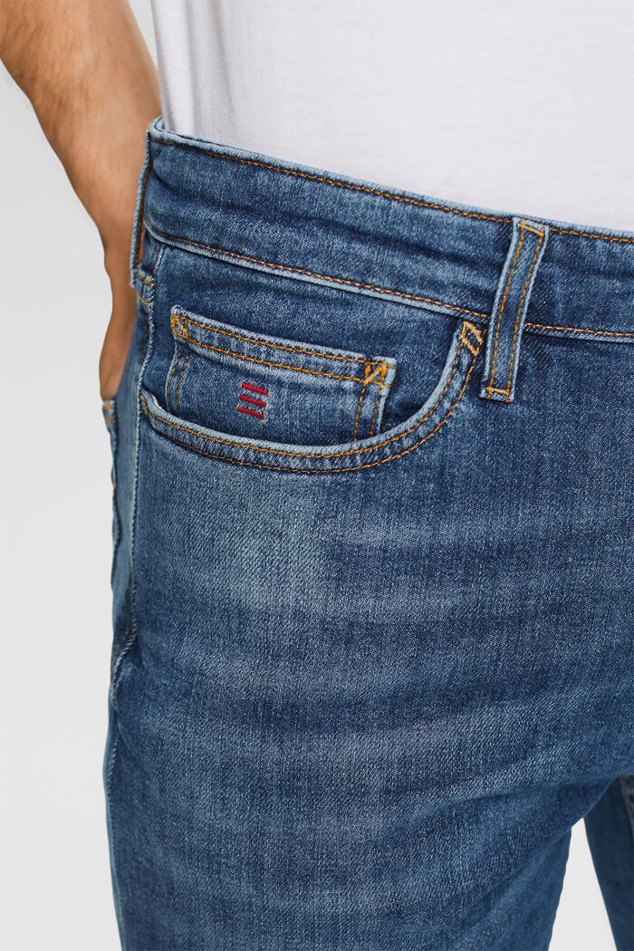 Jeans Mid-Rise Straight Selvedge, BLUE MEDIUM WASHED, detail image number 2