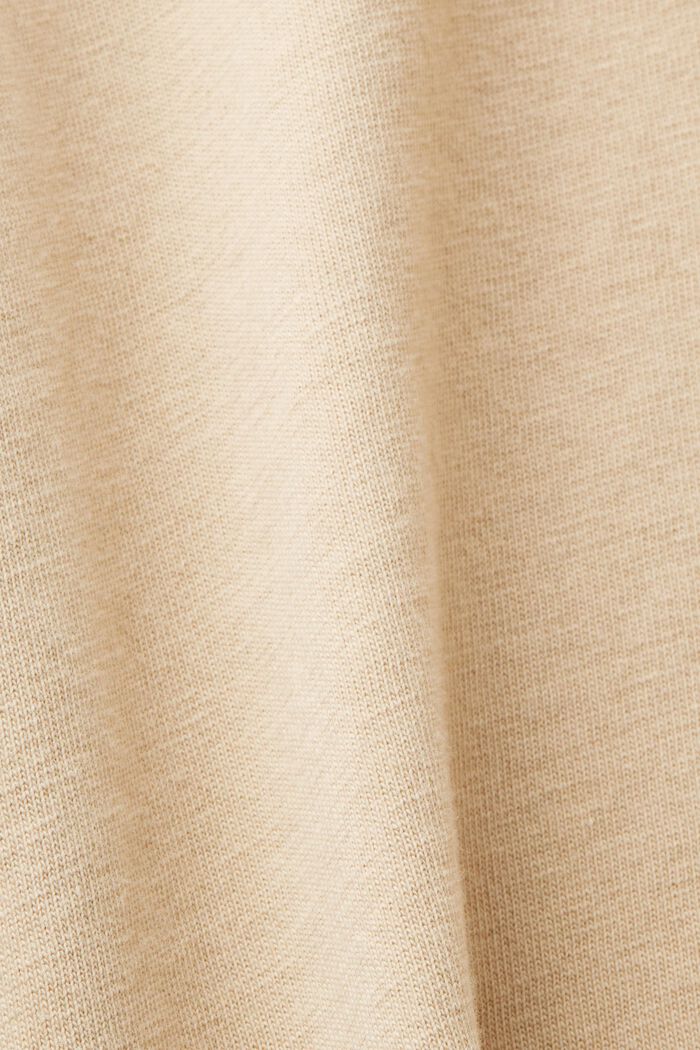 Camiseta de tejido jersey teñido, 100 % algodón, SAND, detail image number 5