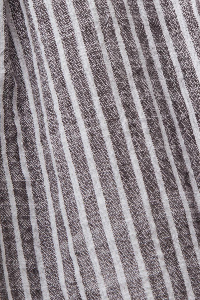 Blusa de manga corta a rayas, 100% algodón, ANTHRACITE, detail image number 5