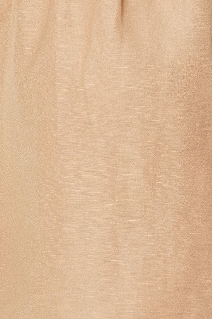 En mezcla de lino: blusa, SAND, detail image number 2