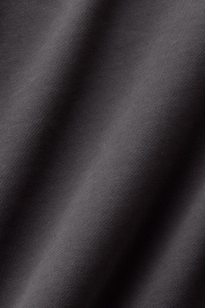 Pantalones de felpa de algodón con logotipo, ANTHRACITE, detail image number 5