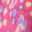 Blusa floral con cuello en pico y botones, PINK FUCHSIA, swatch