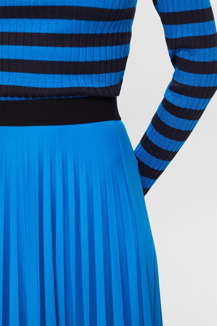 Falda midi plisada, BLUE, detail image number 2