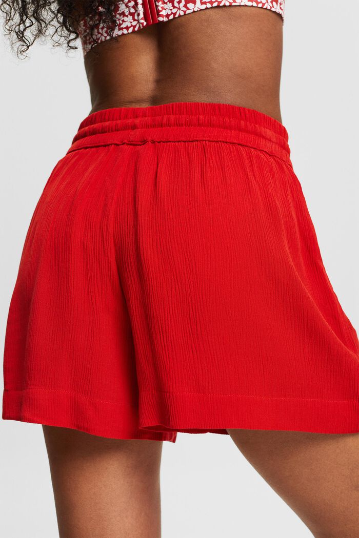 Shorts playeros arrugados, DARK RED, detail image number 1
