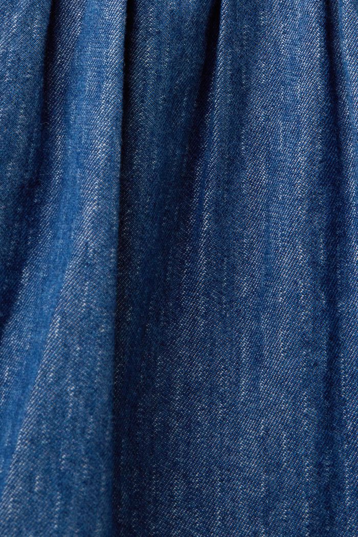 Vestido vaquero ligero, 100% algodón, BLUE MEDIUM WASHED, detail image number 5