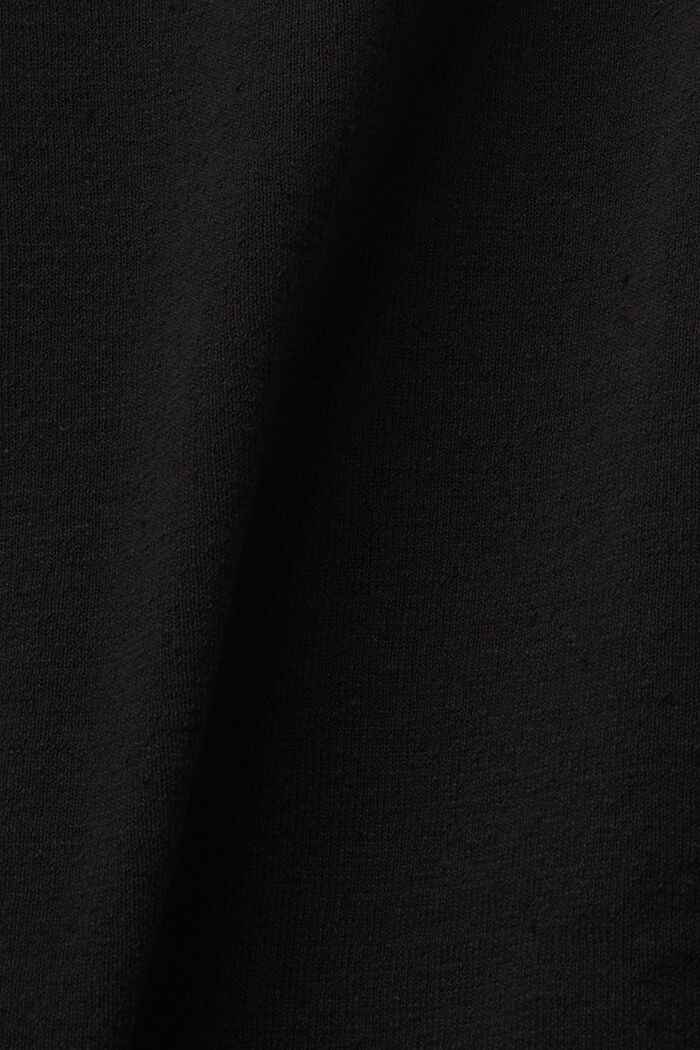 Falda midi en mezcla de lino, BLACK, detail image number 6