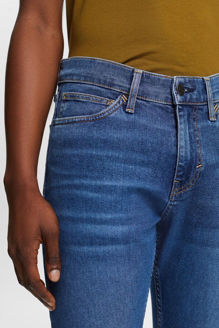 Jeans mid-rise skinny, BLUE MEDIUM WASHED, detail image number 4