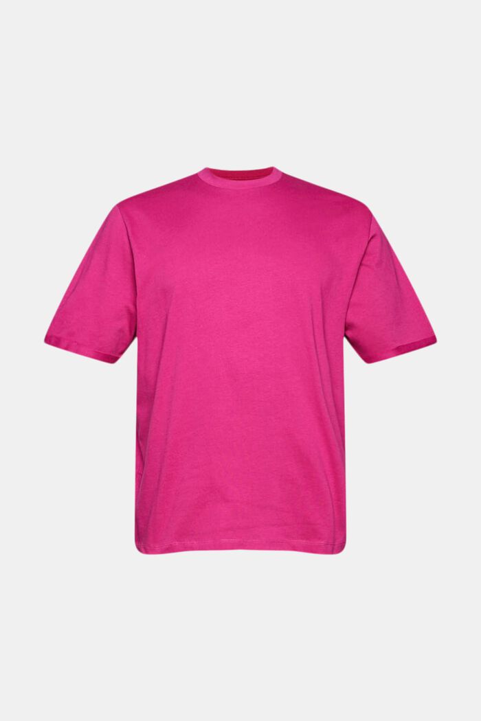 Camiseta de jersey amplia en algodón, PINK FUCHSIA, detail image number 6