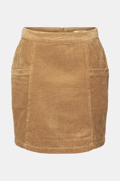 Minifalda de pana, 100 % algodón