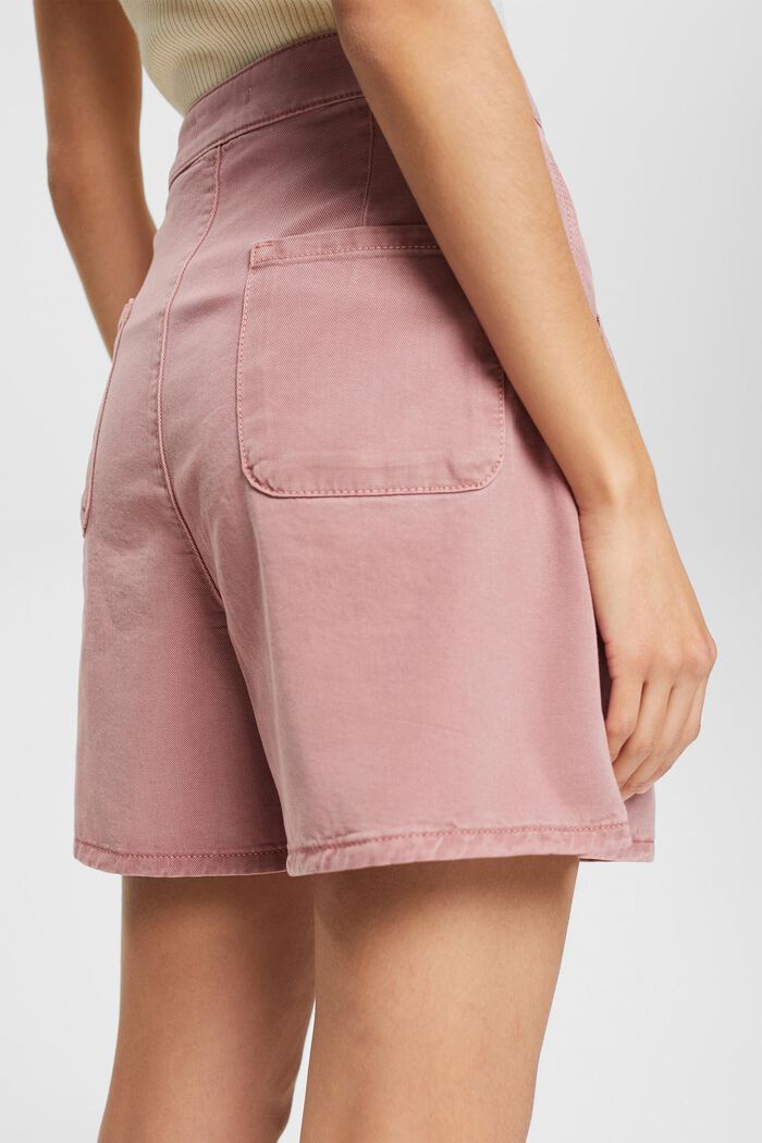 Pantalones cortos con pliegues en la cintura, MAUVE, detail image number 7