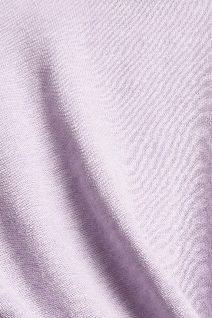 Jersey de punto en algodón, LILAC, detail image number 4