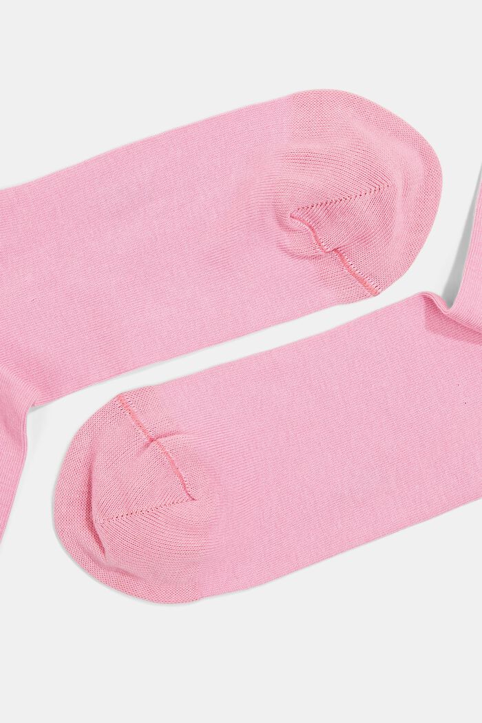 Pack de 2 pares de calcetines con borde enrollado, en algodón ecológico, ORCHID, detail image number 1