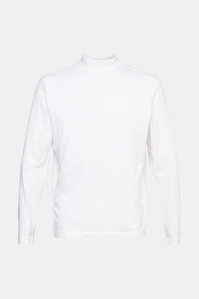 Camiseta de manga larga con cuello mao, WHITE, detail image number 2