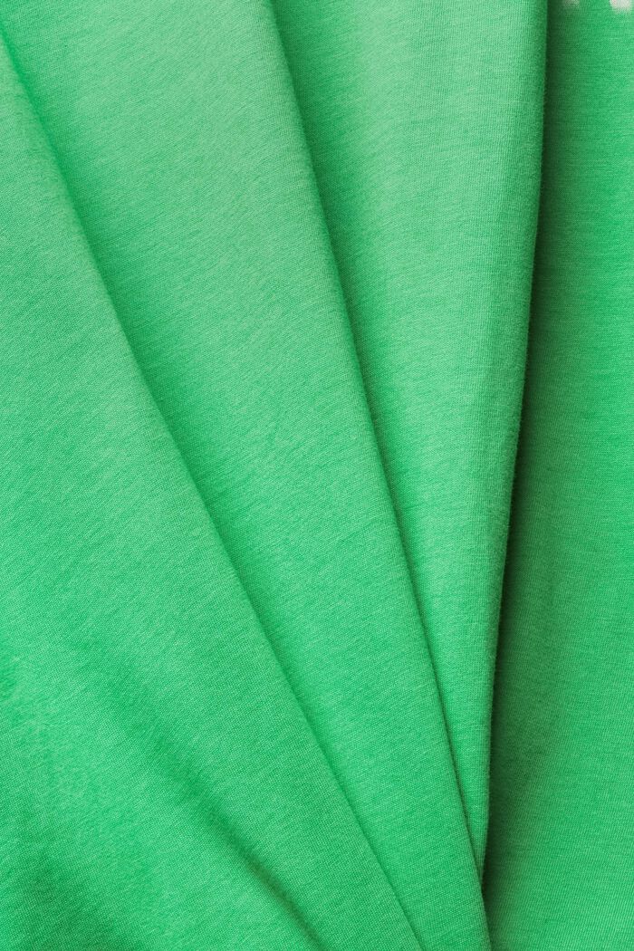 Camiseta de jersey con estampado, GREEN, detail image number 4