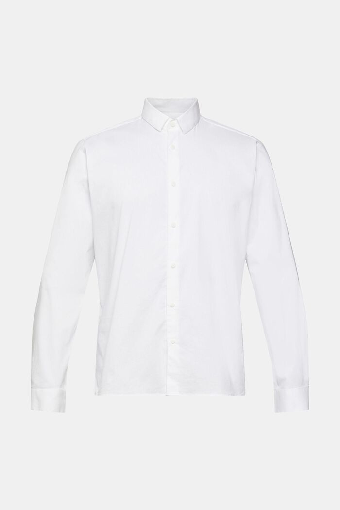 Camisa de corte ajustado, WHITE, overview