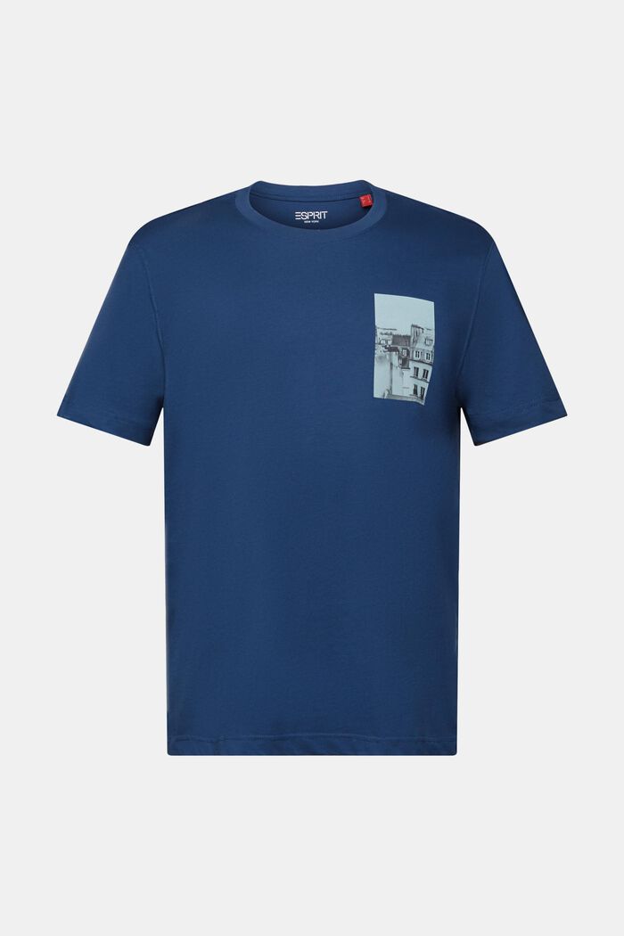 Camiseta con estampado por delante y por detrás, GREY BLUE, detail image number 6