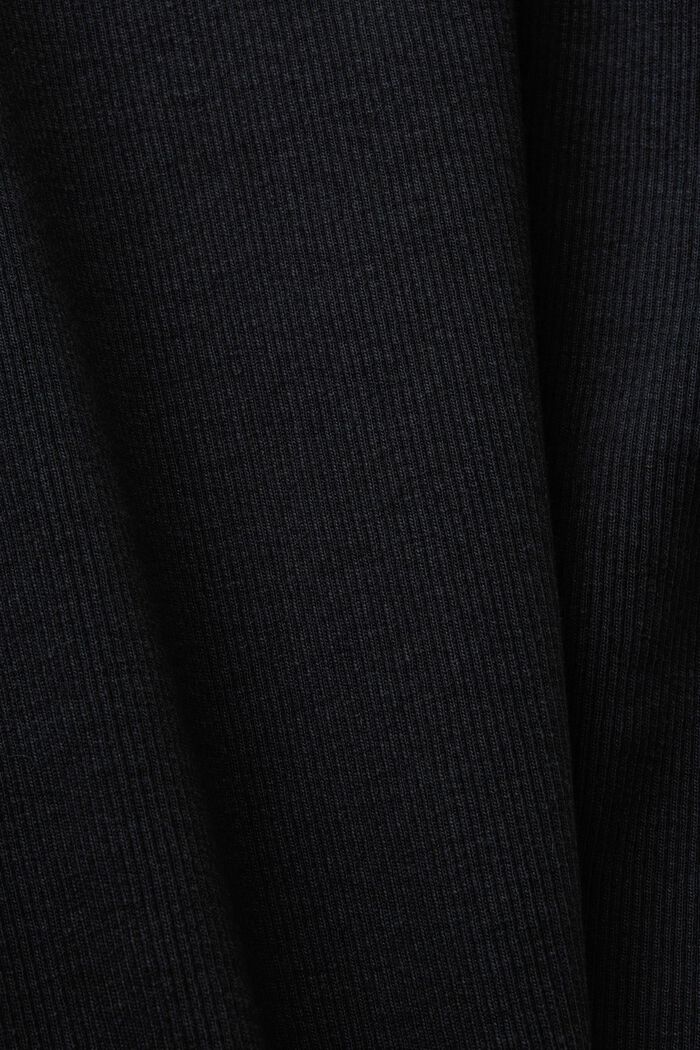Camiseta de tirantes acanalada, BLACK, detail image number 6