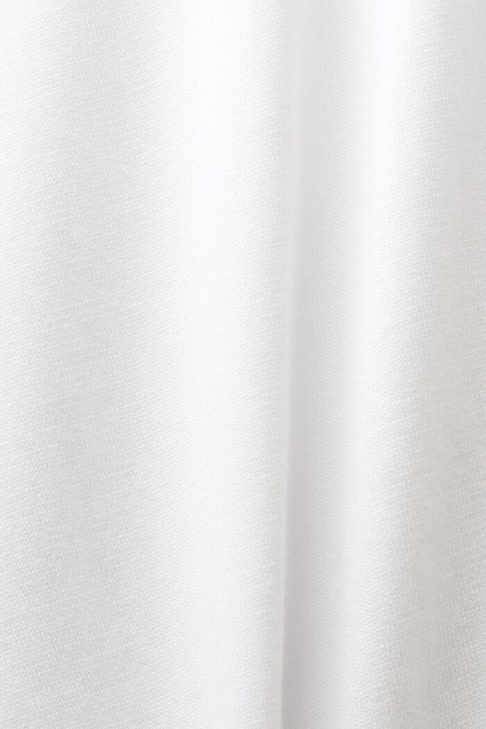 Jersey de cuello redondo sin mangas, WHITE, detail image number 5