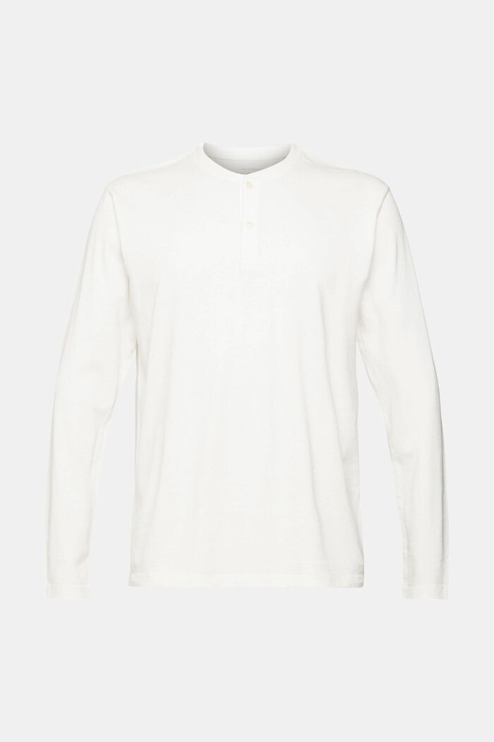 Camiseta de manga larga con cuello tunecino, OFF WHITE, detail image number 2