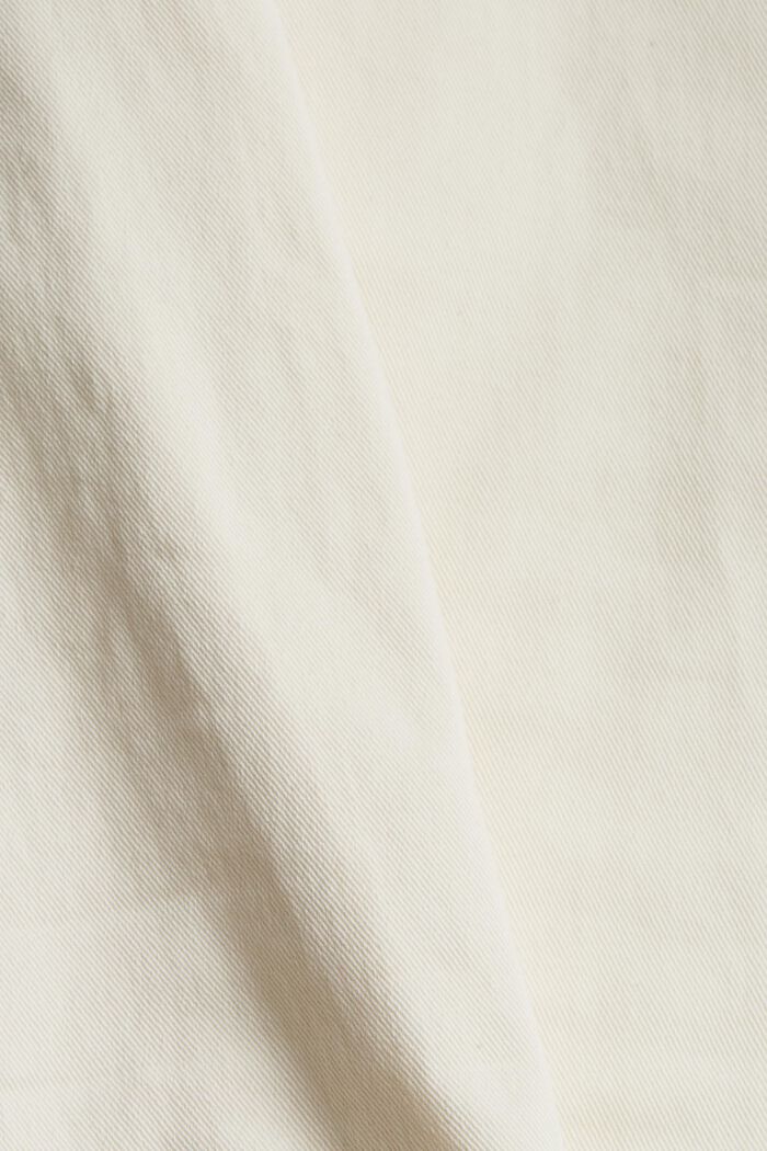 Pantalón con componente elástico y detalle de cremallera, OFF WHITE, detail image number 1
