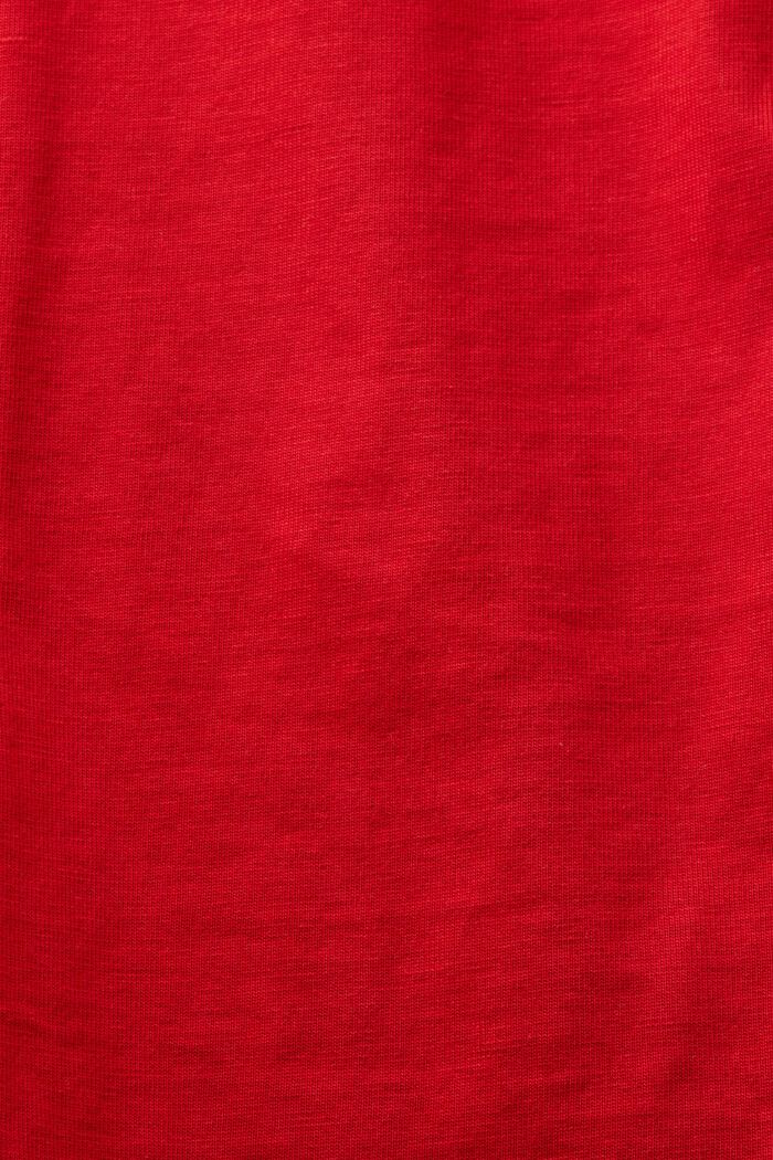 Camiseta de cuello redondo con logotipo, DARK RED, detail image number 4