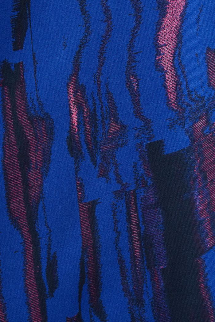 Minivestido en gasa de crepé con estampado, BRIGHT BLUE, detail image number 5