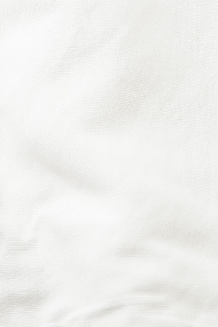 Chaqueta de entretiempo con capucha, mezcla de lino, WHITE, detail image number 5