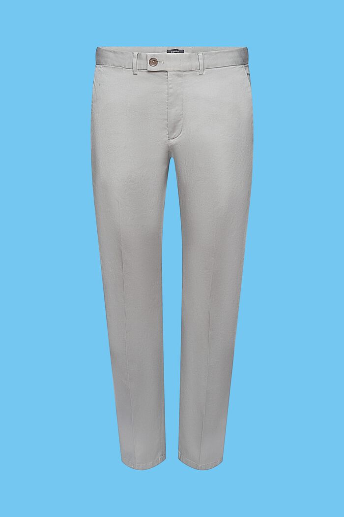 Pantalón chino elástico de algodón, MEDIUM GREY, detail image number 5