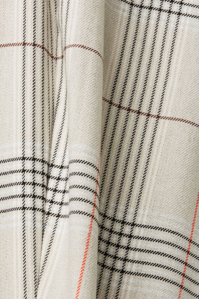 Pantalones tobilleros con diseño a cuadros, LIGHT TAUPE, detail image number 5