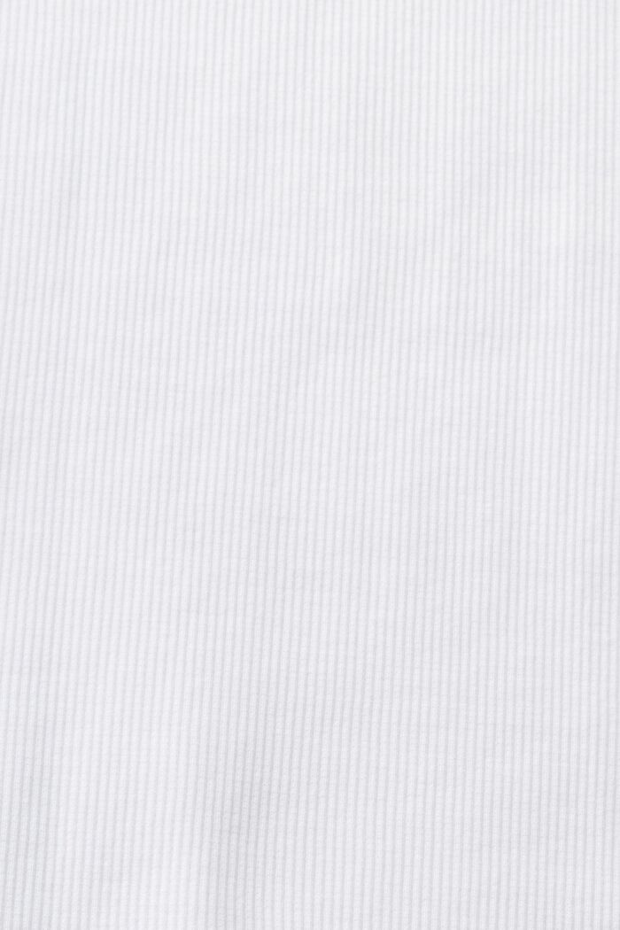 Camiseta de tirantes acanalada, WHITE, detail image number 5