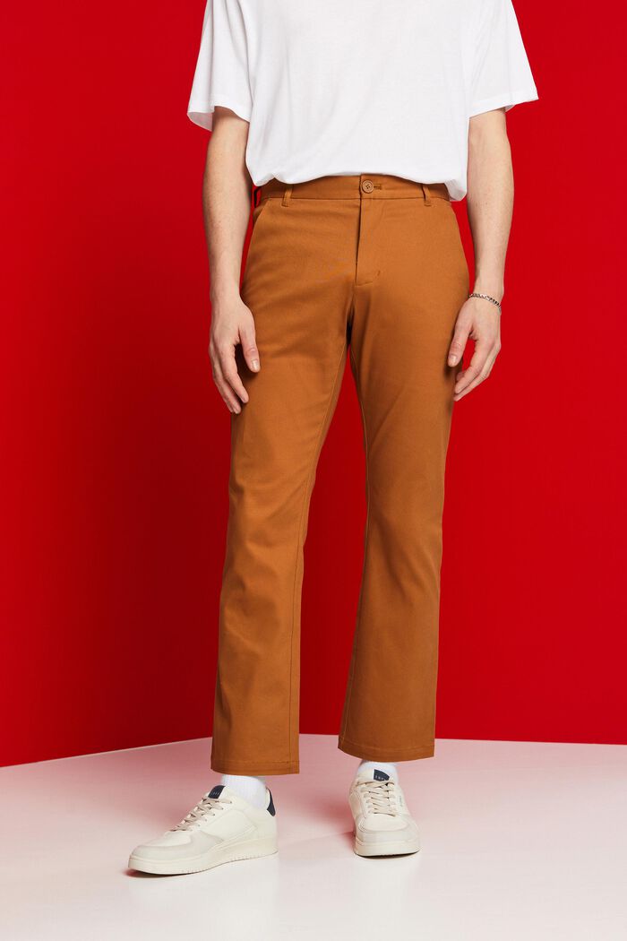 Pantalones chinos, BROWN, detail image number 0